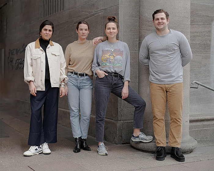 Von links nach rechts: Elli Moreno, Maren Wiebus, Marie-Luise Patzelt, Damien Winpenny © Puria Safary