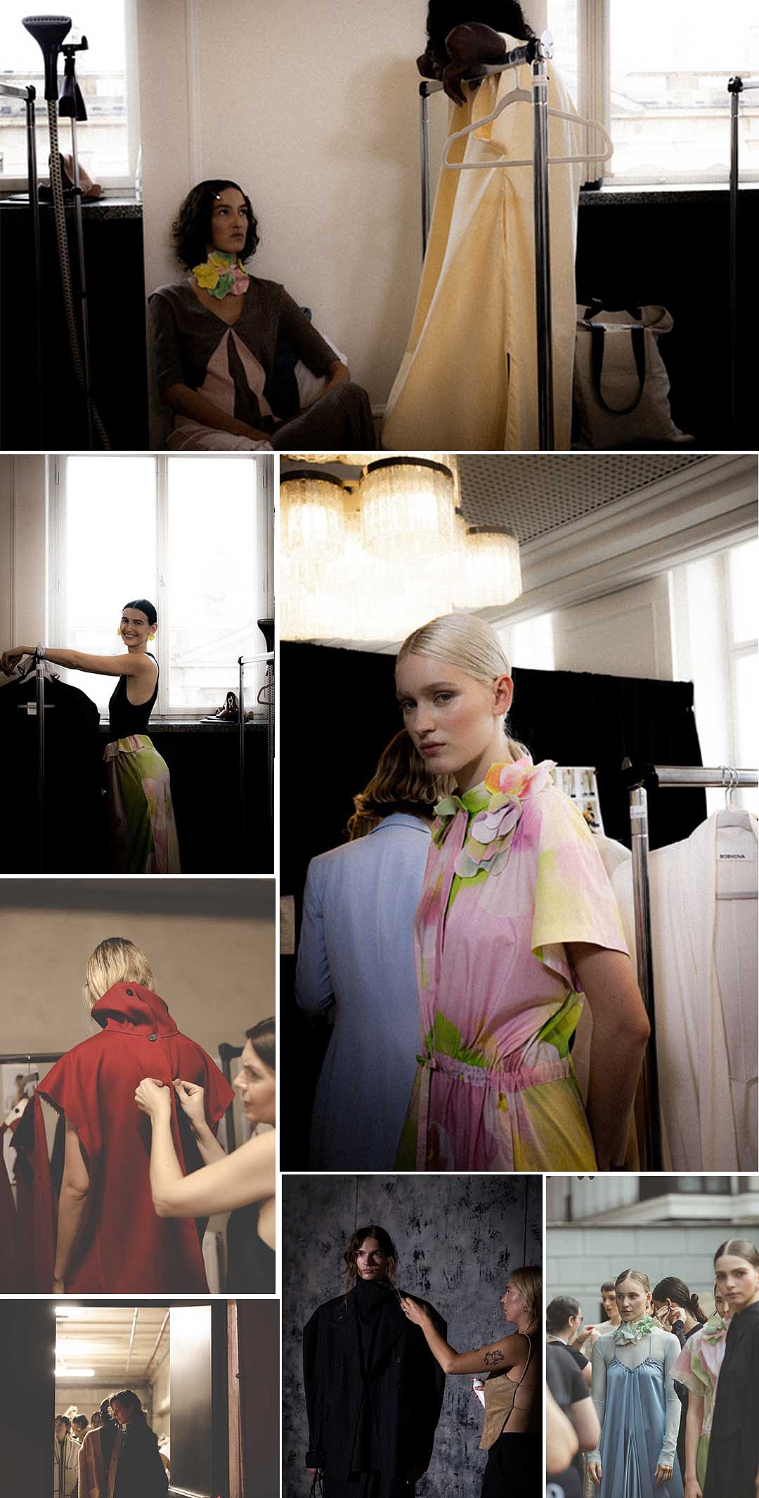BACKSTAGE AT BOBKOVA AND LITKOVSKA SS24 SHOW | © CAROLINE KYNAST