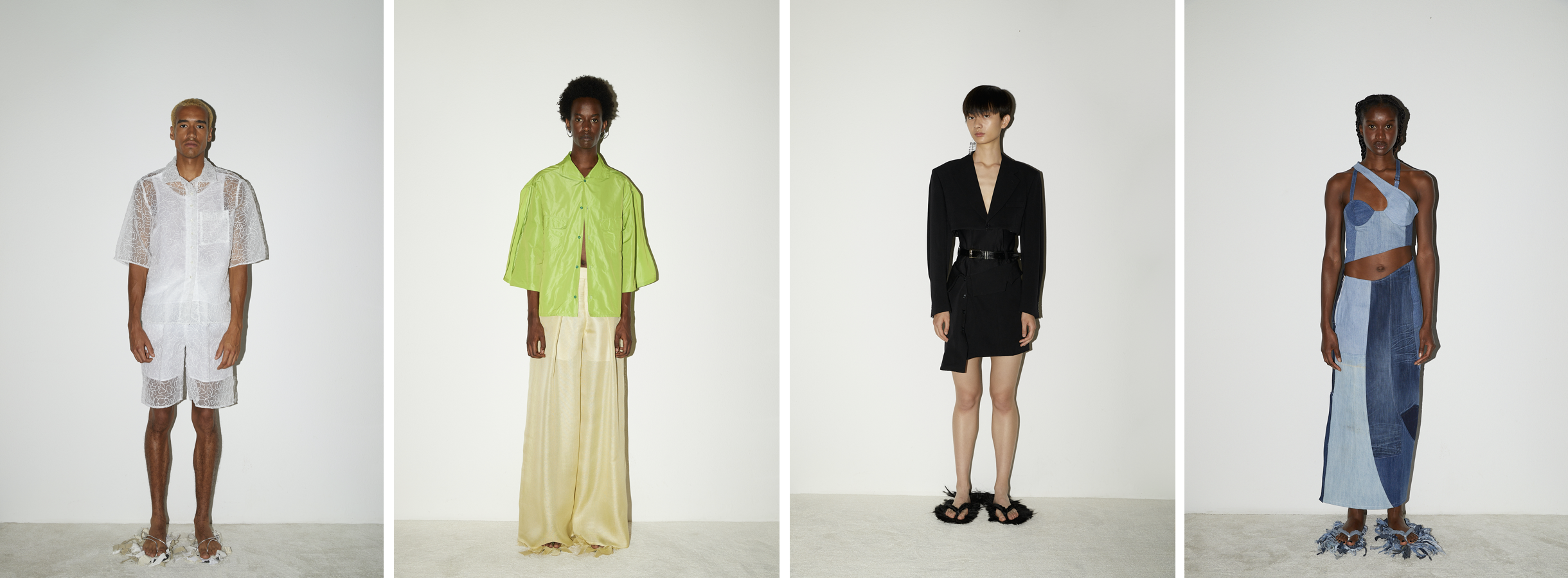 © JORDANN WOOD | EXPERIMENTAL AND AVANT-GARDE: LOOKS FROM AVENIR'S SPRING/SUMMER 2024 COLLECTION.